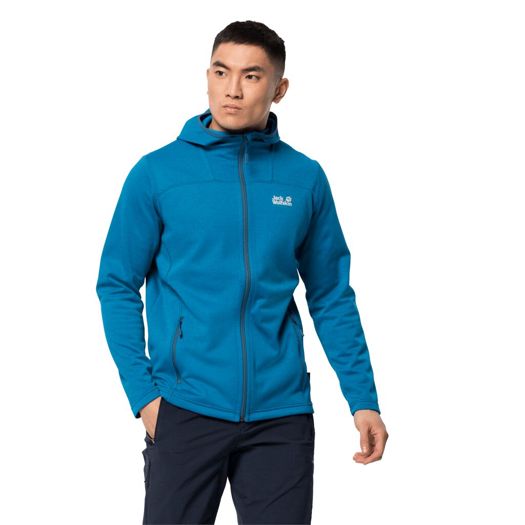 Jack Wolfskin HORIZON HOODED αθλητικό μπουφάν ανδρικα μπλε | GR1788236